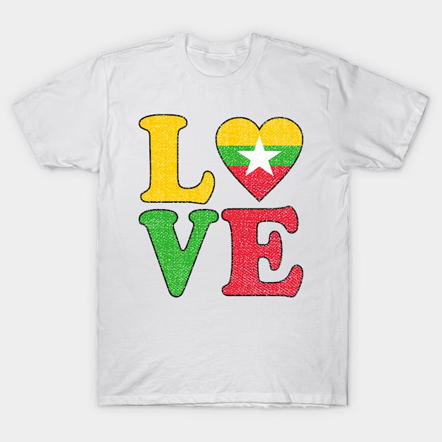 Love Myanmar T-Shirt by RW